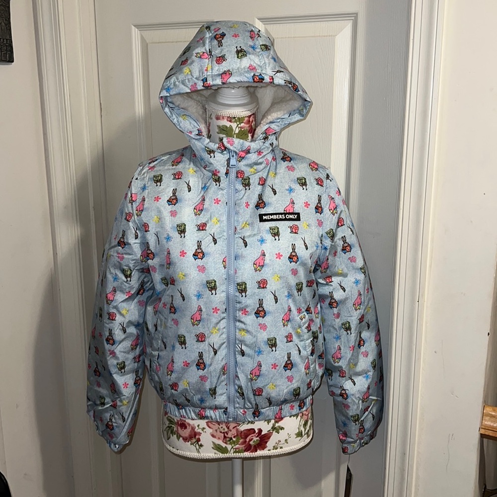 Members Only SpongeBob Puffer Coat Brand NEW with Tags, Women’s/Teen S & M
